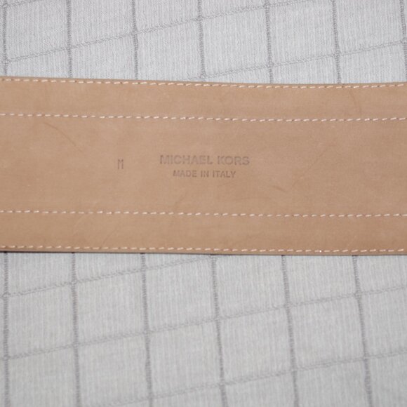 Michael Kors  beige metallic wide belt size M main image 6